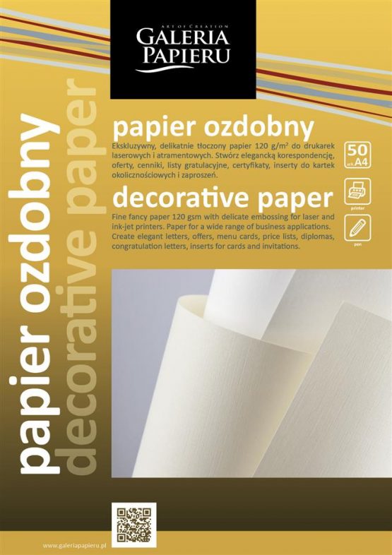 Decorative paper Smooth white - Image 2