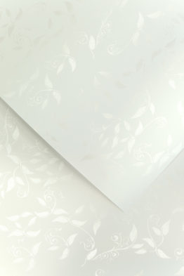 Дизайнерская бумага Лиана белая