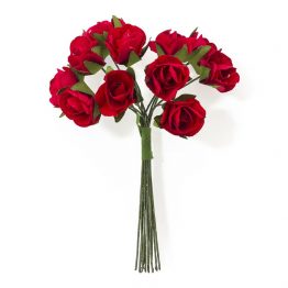 Набор цветов декоративных Букет-Розы красный