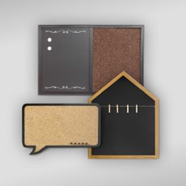 Chalk and cork boards