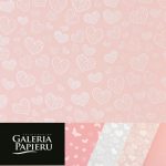 Decorative Card paper Mix 4 patterns – Pastel Pink