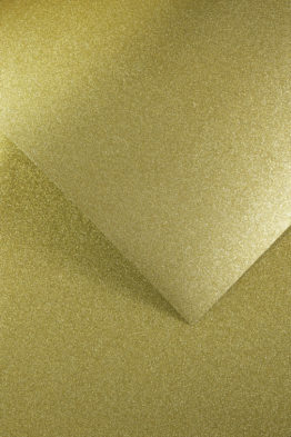 Glittered card paper gold