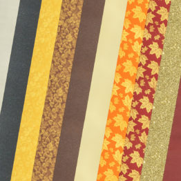 Decorative Card paper Mix 10 designs – Golden Leaves