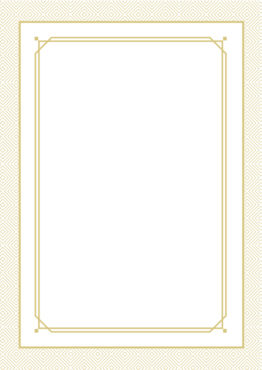 Folder LINE navy-blue with gold frame