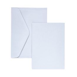 Card base A6+C6 for creation of invitations, white