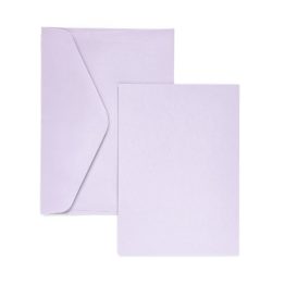Card base A6+C6 for creation of invitations, lavender