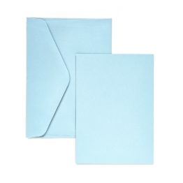 Card base A6+C6 for creation of invitations, blue