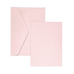 Card base A6+C6 for creation of invitations, pink