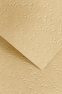Decorative card paper A4 NATURE dark beige with embossing
