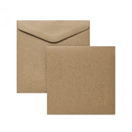 Card base 145×145 for creation of invitations, Kraft