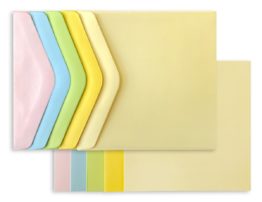 Card base, card and envelope 145×145, mix of colors