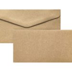 Card base DL for creation of invitations, Kraft