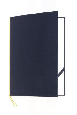 Diploma Cover Elegant LINEN Navy Blue