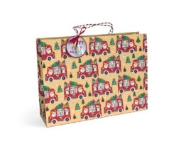 Paper gift bag SANTA CLAUS, XL 31x12x42