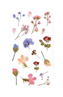 Naklejki transparentne Pastelowe kwaity