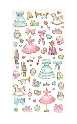 Naklejki Balowe Sukienki w pastelowych kolorach