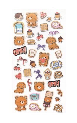 Naklejki Enjoy – zestaw brązowy