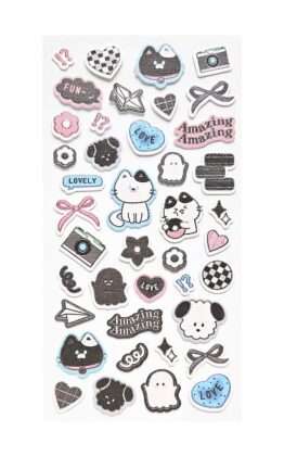 Naklejki Enjoy – zestaw czarny