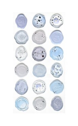 Naklejki Pieczątki jasnoniebieskie