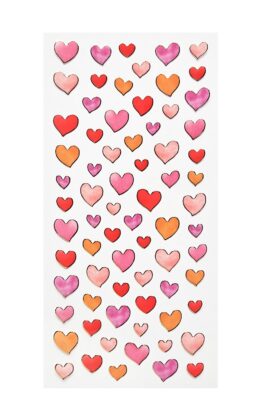 Naklejki Pastelowe Serca w odcieniach różu